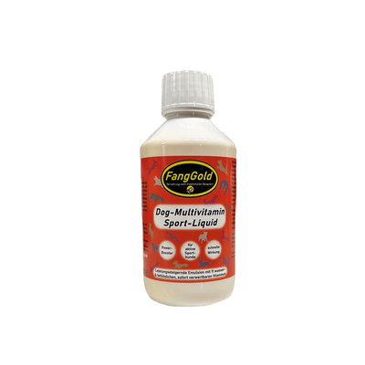 FangGold Dog-Multivitamin Sport-Liquid 250 ml – Nahrungsergänzung für Hunde