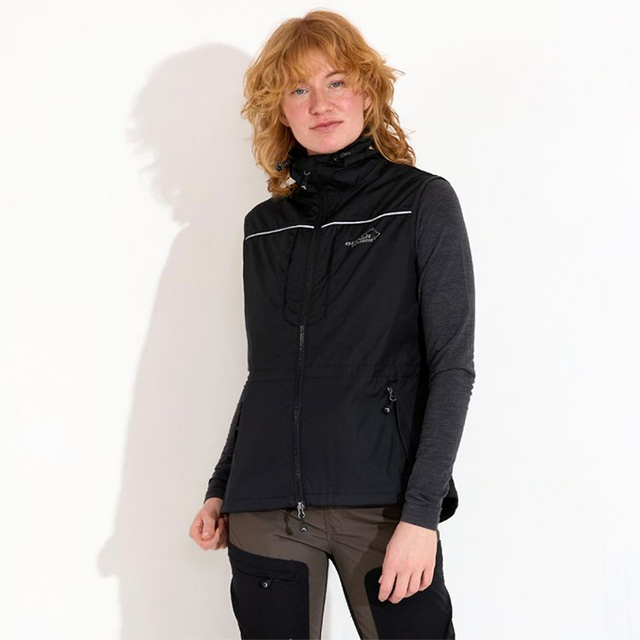 Jumperweste Damen Schwarz – Bild 2