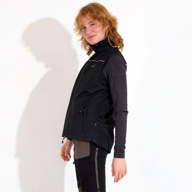 Jumperweste Damen Schwarz – Bild 5