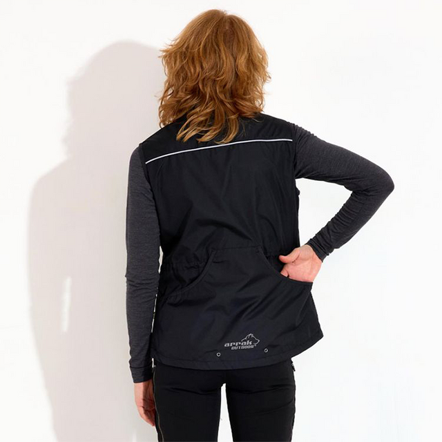 Jumperweste Damen Schwarz – Bild 7
