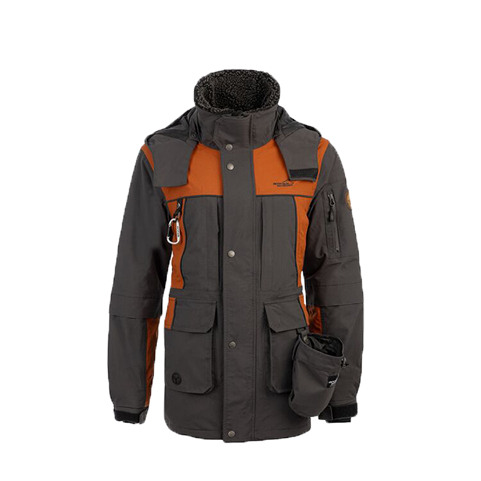 Winterjacke Damen Anthrazit/Orange – Bild 1