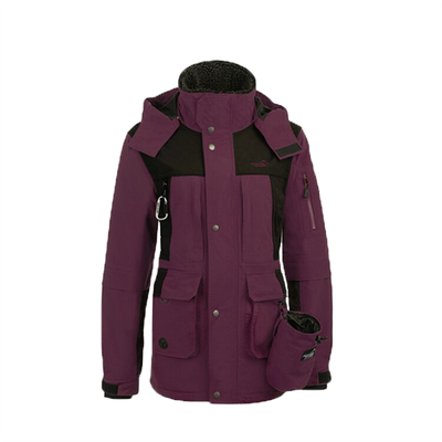 Winterjacke Damen Burgundy/Schwarz – Nahrungsergänzung für Hunde