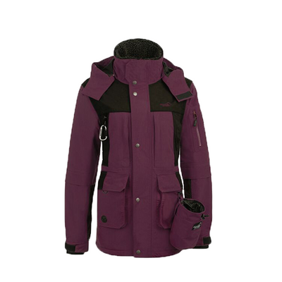 Winterjacke Damen Burgundy/Schwarz – Nahrungsergänzung für Hunde