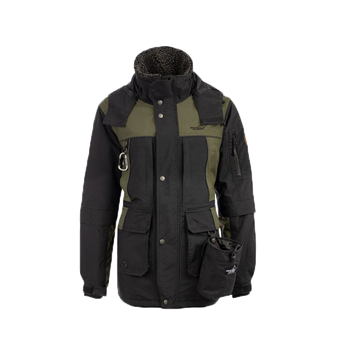 Winterjacke Damen Schwarz/Oliv – Bild 1