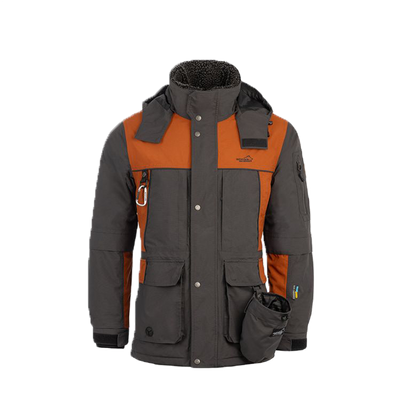 Winterjacke Herren Anthrazit/Orange – Nahrungsergänzung für Hunde