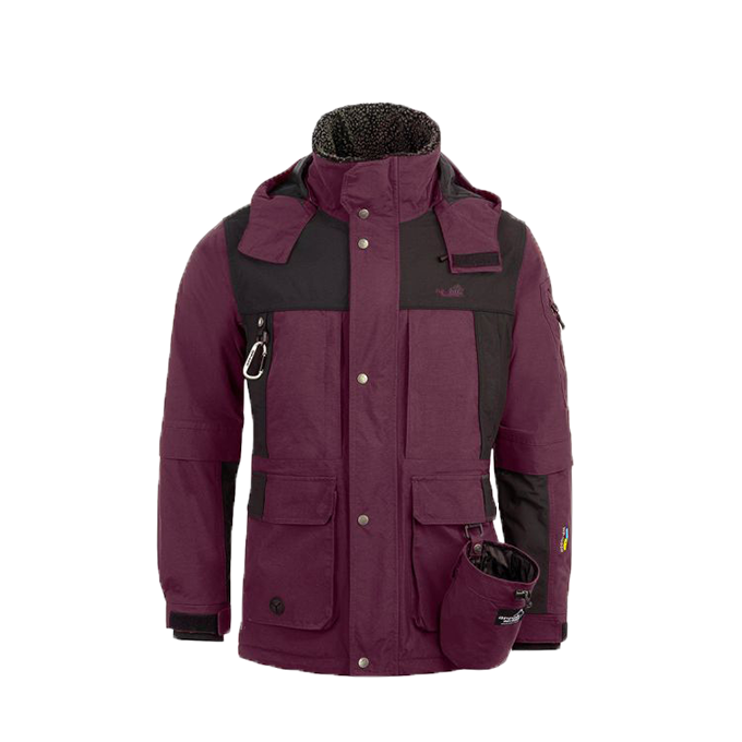 Winterjacke Herren Burgundy/Schwarz – Bild 1