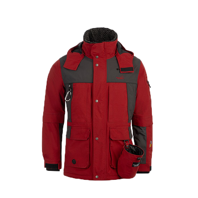 Winterjacke Herren Rot/Anthrazit – Bild 1