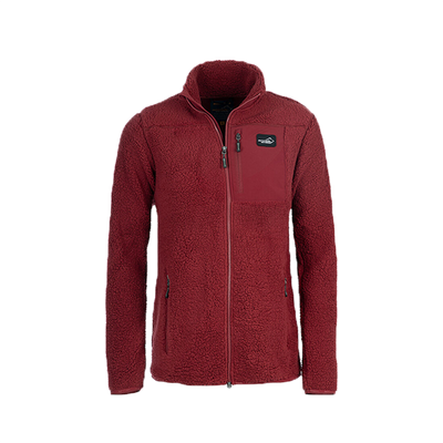 Sherpa Fleecejacke Damen Dunkelrot – Nahrungsergänzung für Hunde