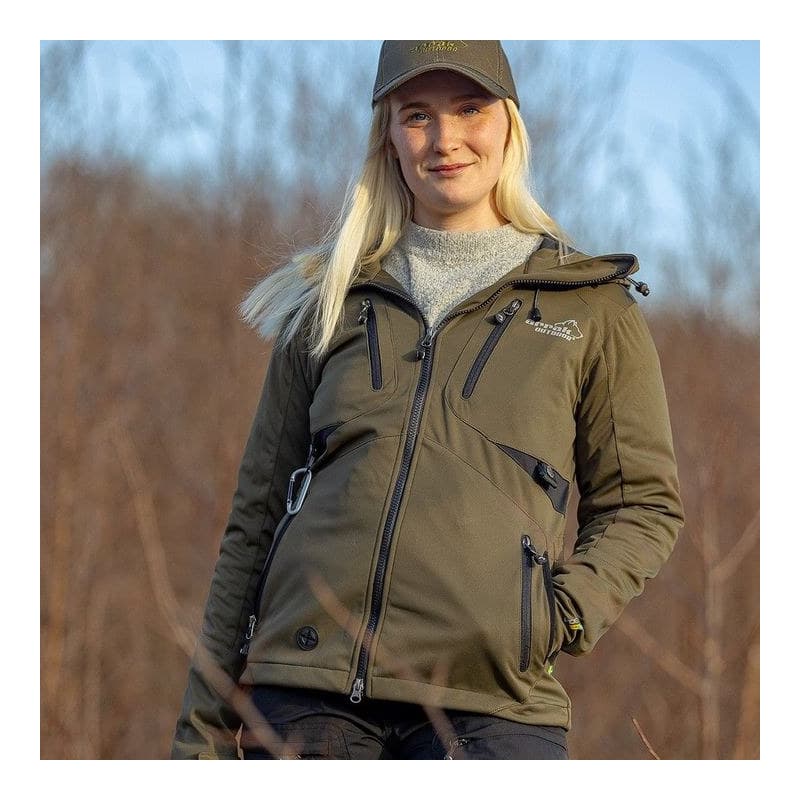 Arrak Softshelljacke Akka für Damen Olivgrün