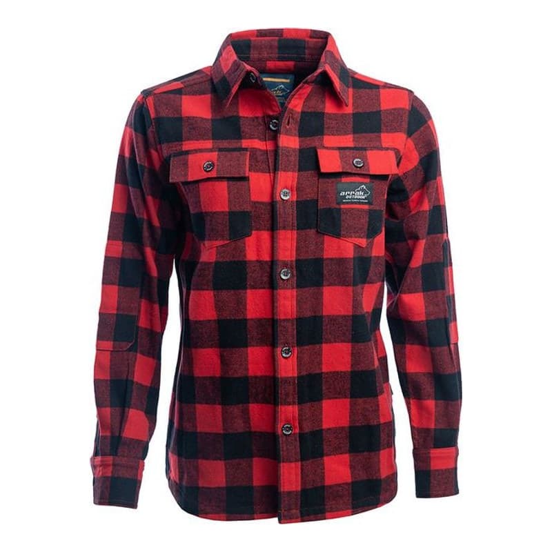 Flanellhemd Damen Rot