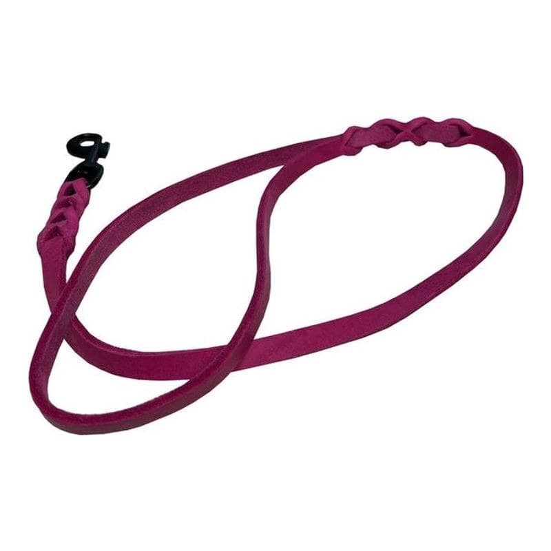 Deutsche Fettlederleine 12mm braun