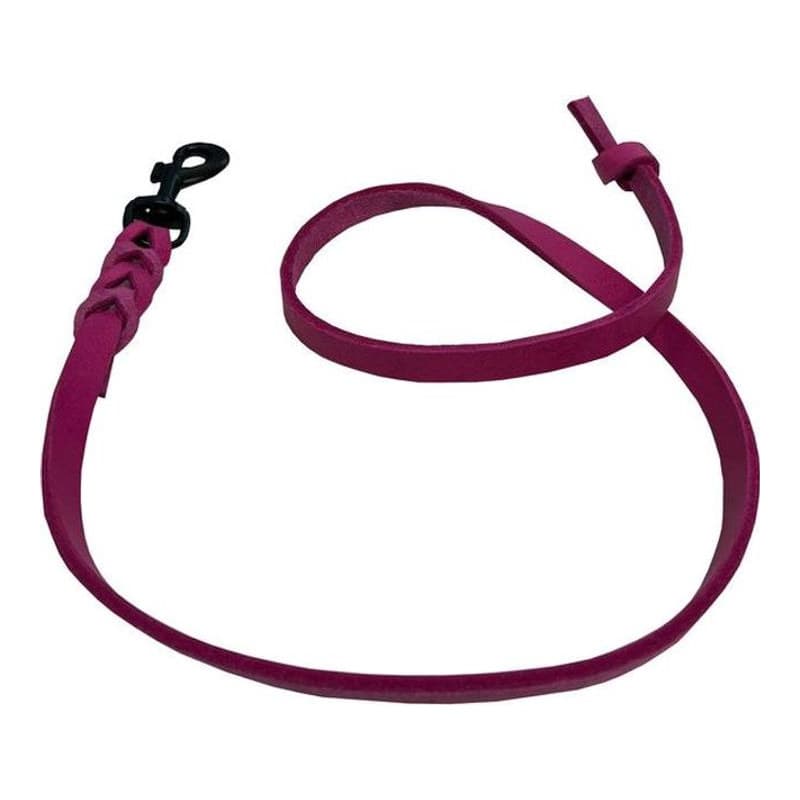 Deutsche Fettlederleine 12mm braun