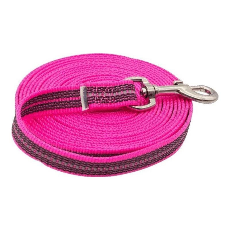 Doppelt gummierte Leine mit Messingkarabiner