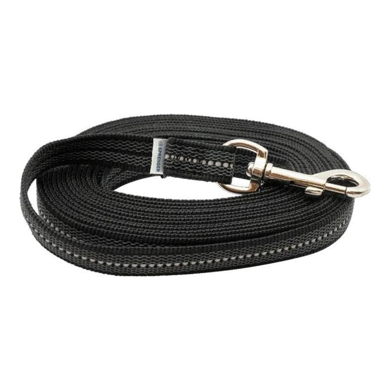 Doppelt gummierte Leine mit Messingkarabiner