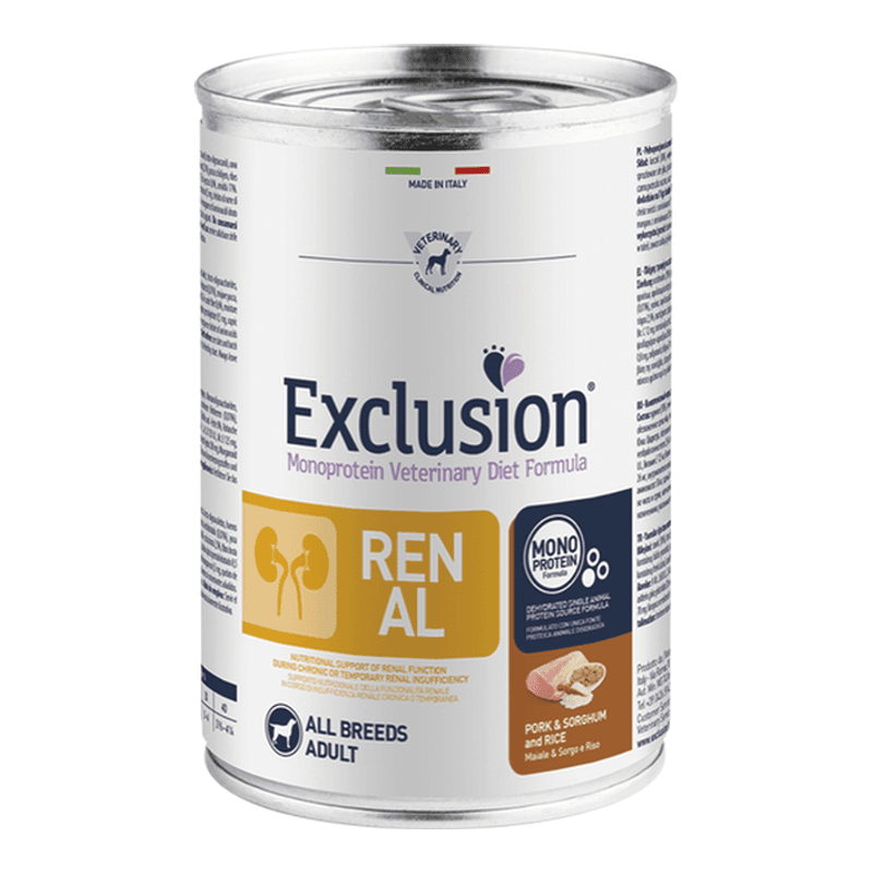 Exclusion Hepatic Schwein, Reis & Erbse Nassfutter