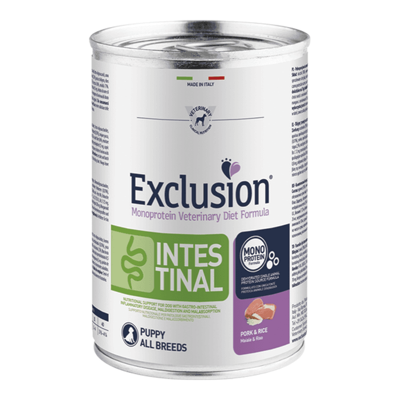 Exclusion Intestinal Pork & Rice Puppy - Wet Food