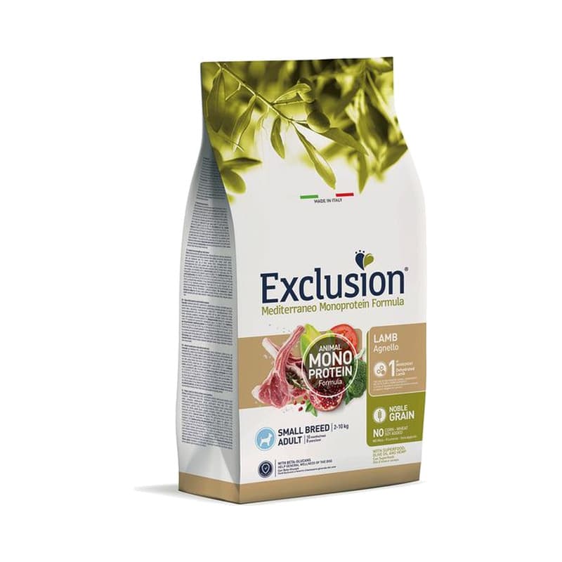 Exclusion Mediterraneo Noble Grain Adult Lamm Small 2kg