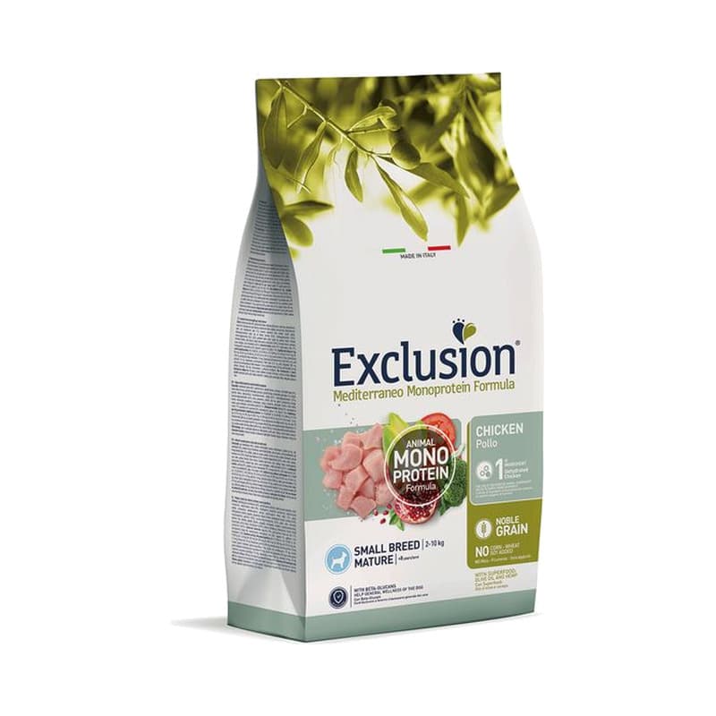 Exclusion Mediterraneo Noble Grain Senior Huhn Small
