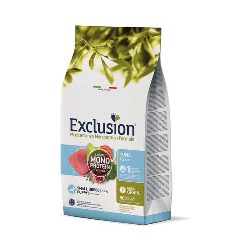 Exclusion Mediterraneo Noble Grain Puppy Thunfisch Small