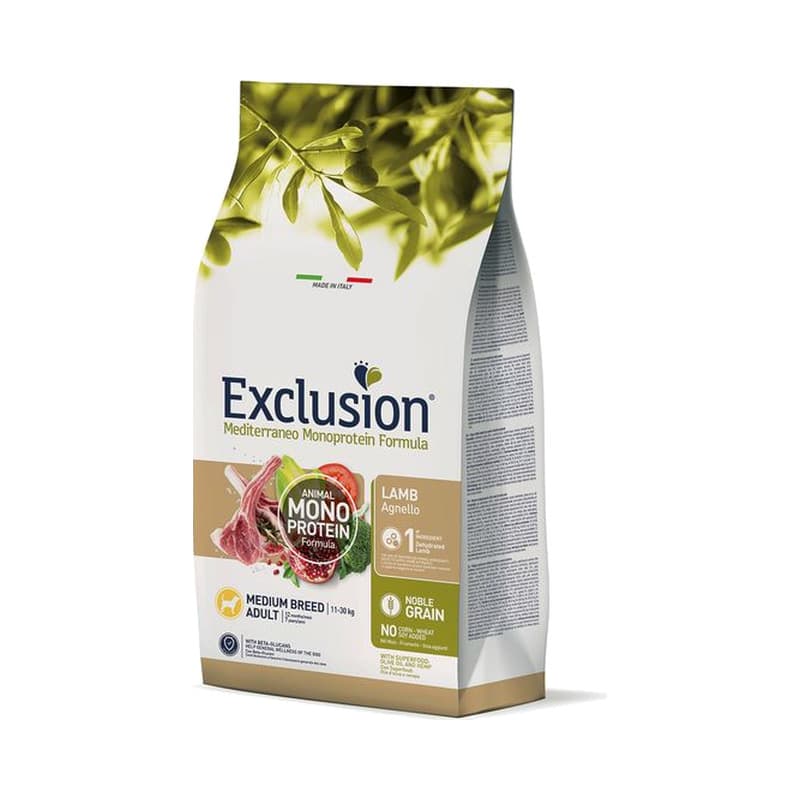 Exclusion Mediterraneo Noble Grain Adult Lamm Medium