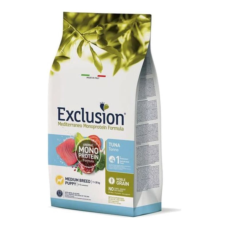 Exclusion Mediterraneo Noble Grain Puppy Thunfisch