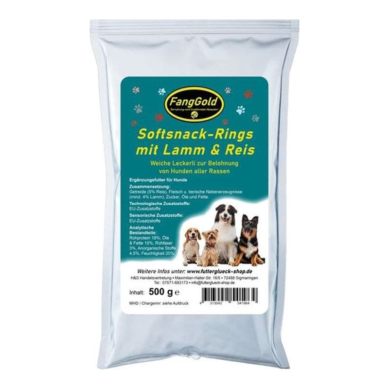 FangGold Softsnack-Rings mit Lamm & Reis