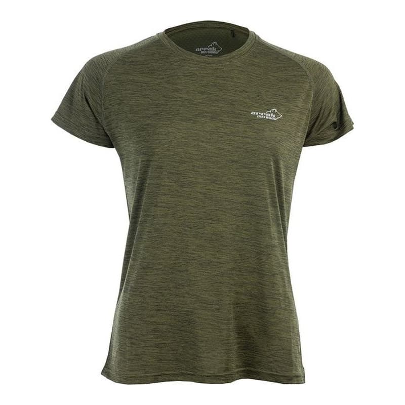 Action Funktions-T-Shirt Damen Olivengrün