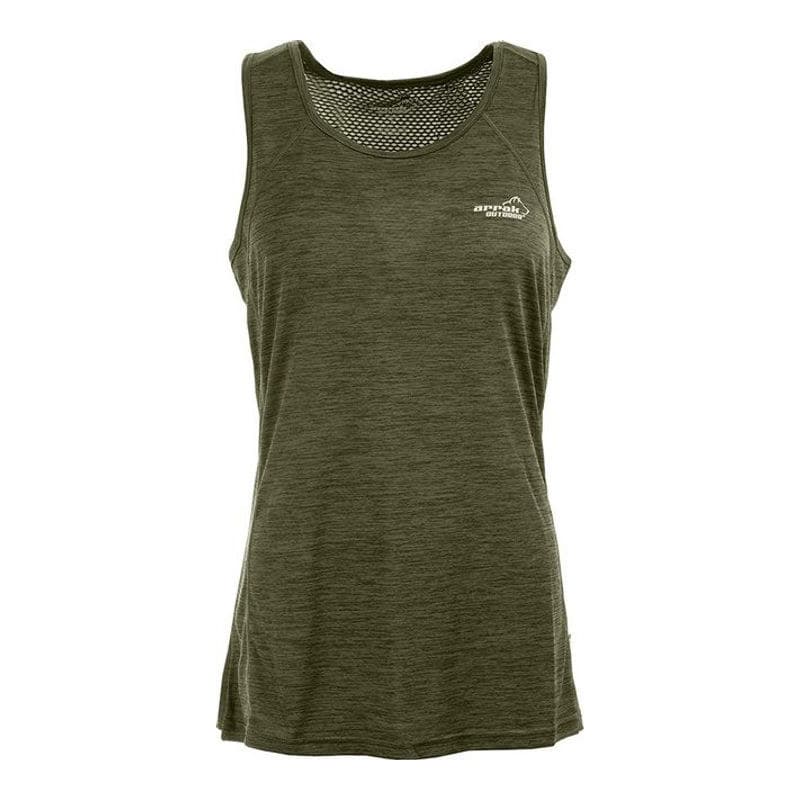 Action Funktions-Tanktop Damen Olivengrün