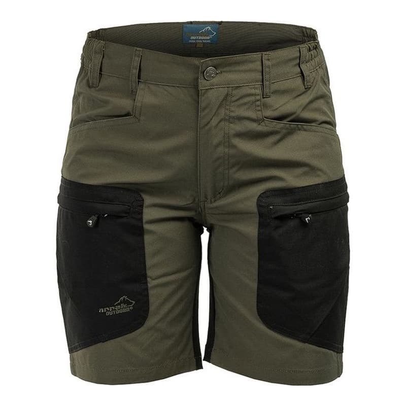 Active Stretch Shorts Damen Olivengrønn