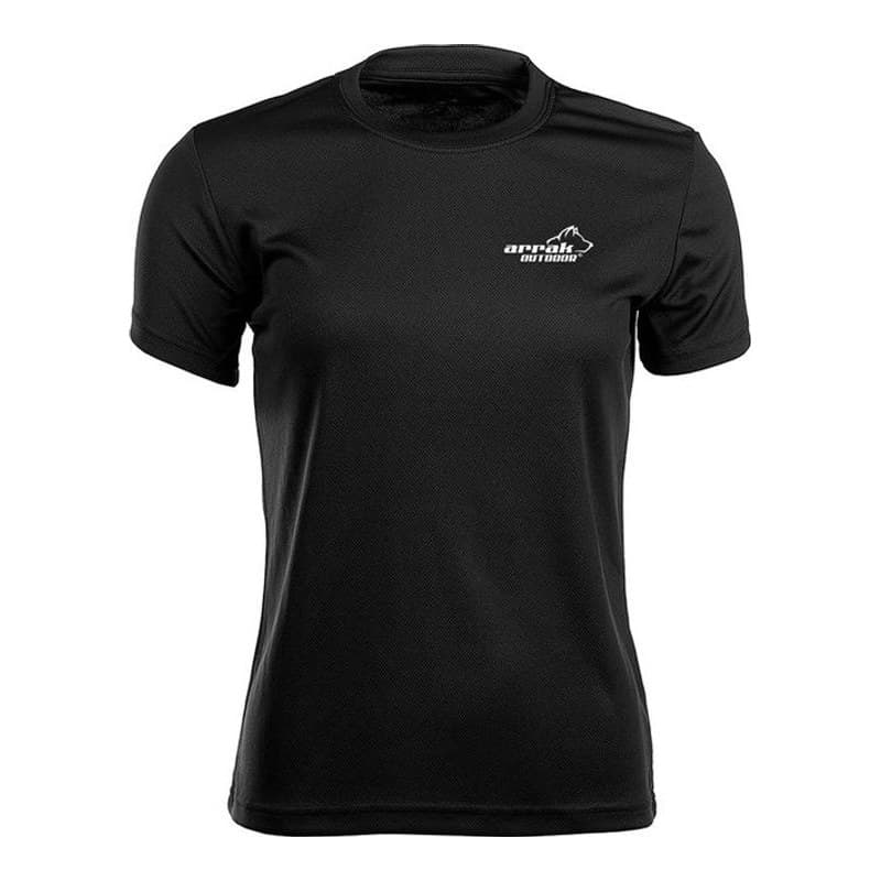 Arrak Funktions-T-Shirt Damen Schwarz