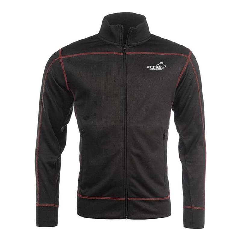 Arrak Funktionsjacke Junior Schwarz/Rot
