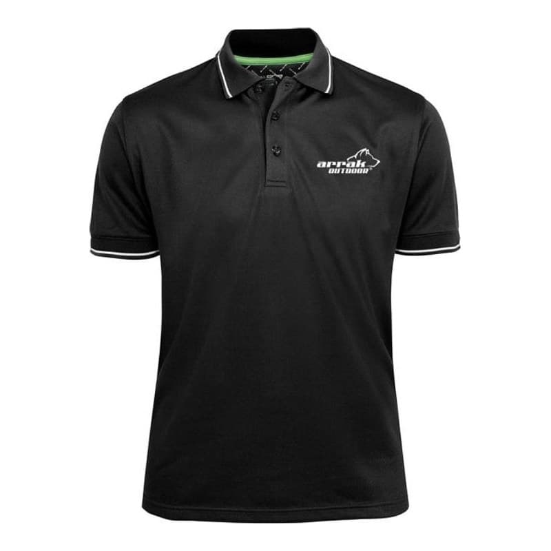 Arrak Golfer Piqué-Polohemd Herren Schwarz