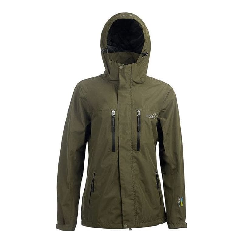 Arrak Regenjacke für Damen Olivgrün