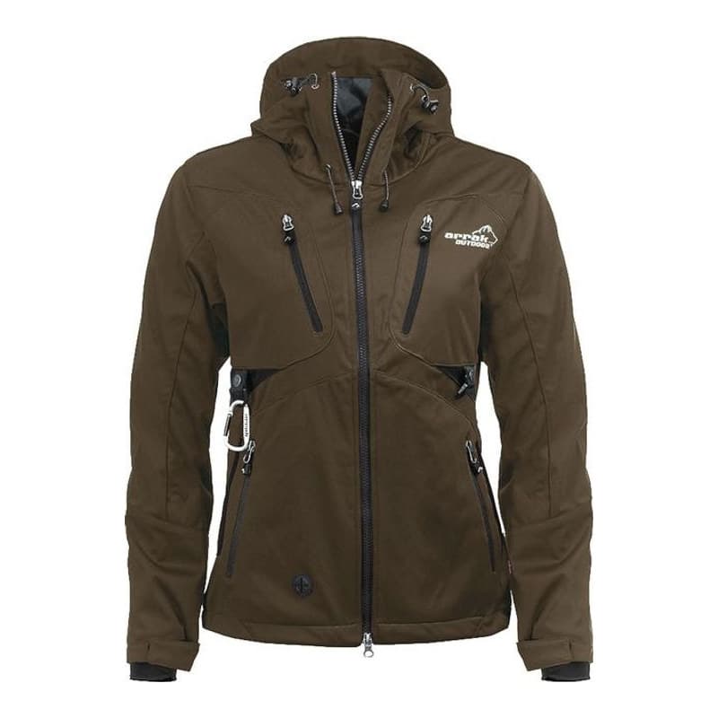 Arrak Softshelljacke Akka für Damen Braun