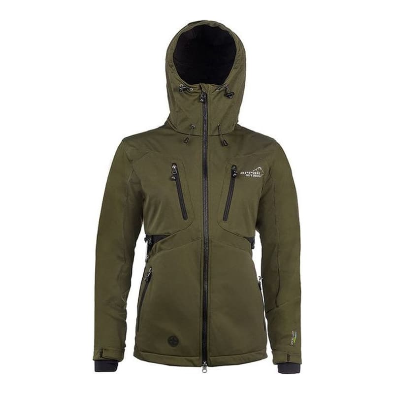 Arrak Softshelljacke Akka für Damen Olivgrün
