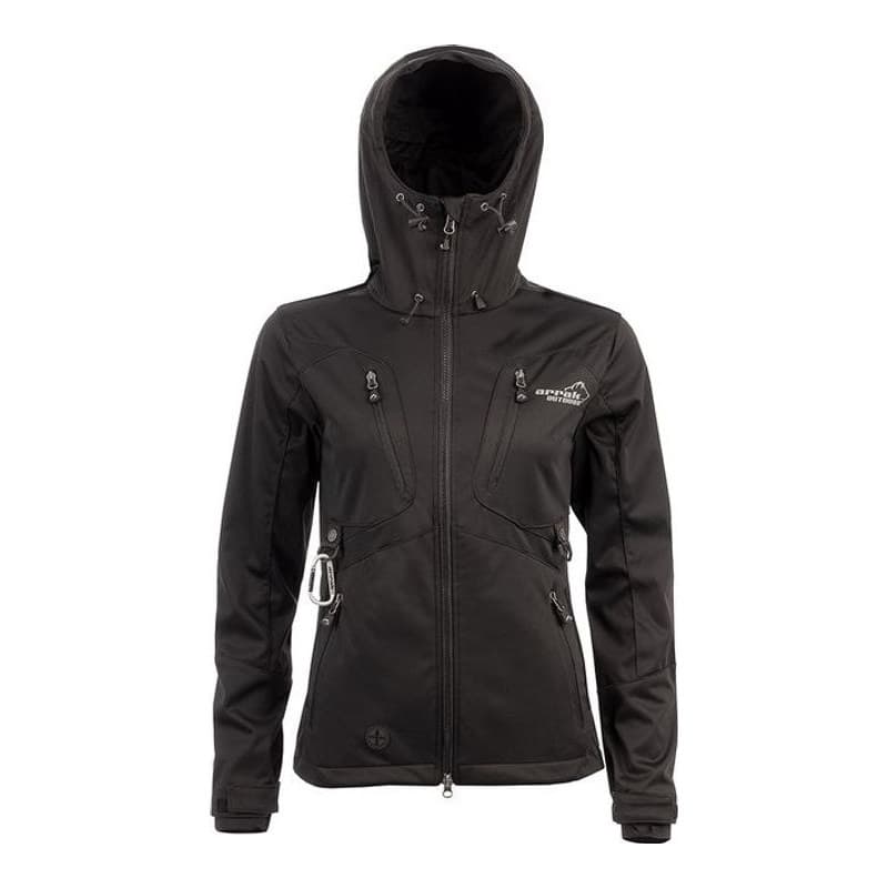 Arrak Softshelljacke Akka für Damen Schwarz