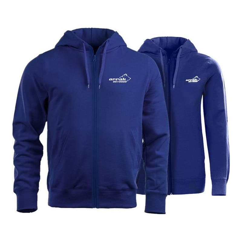 Arrak Zip Hood Blau