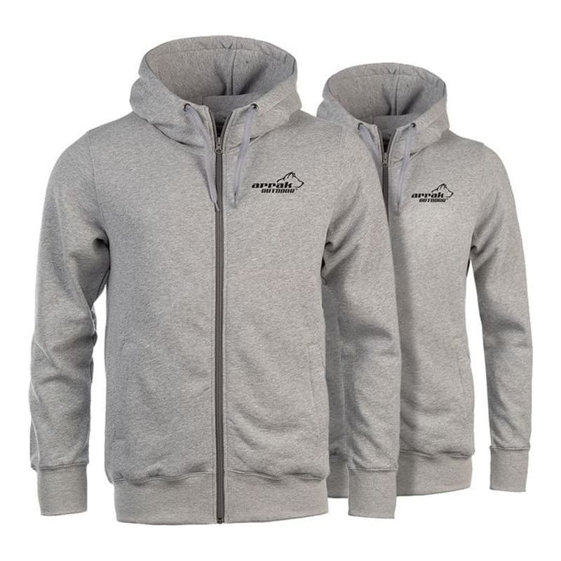 Arrak Zip Hood Grau