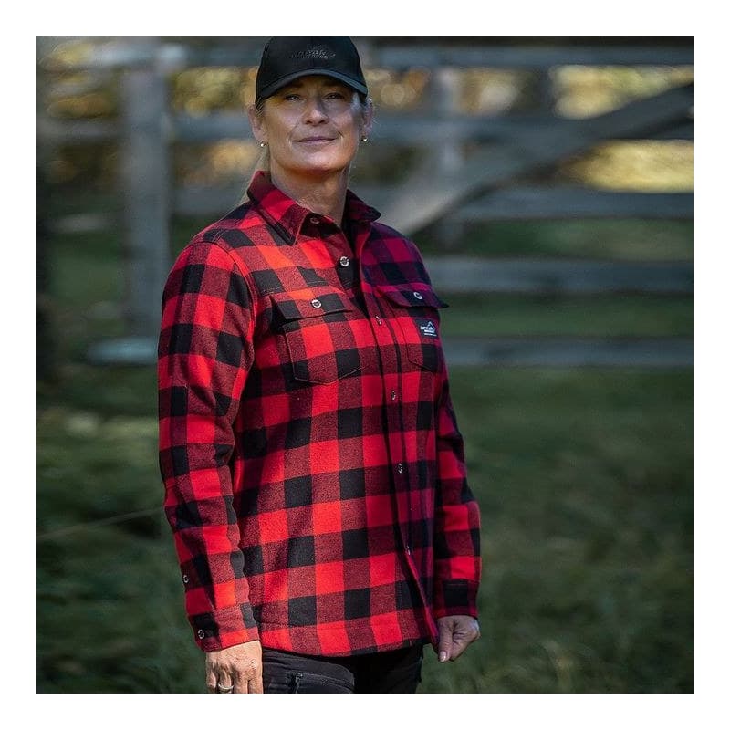 Flanellhemd Damen Rot