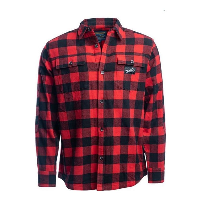 Flanellhemd Herren Rot