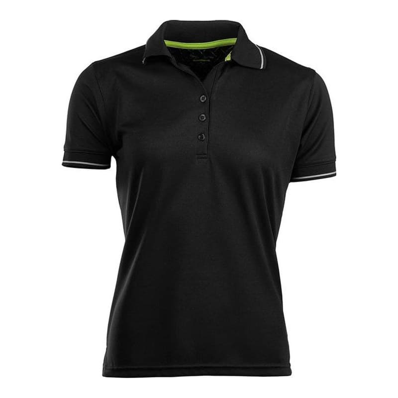 Golfer Poloshirt Damen Schwarz