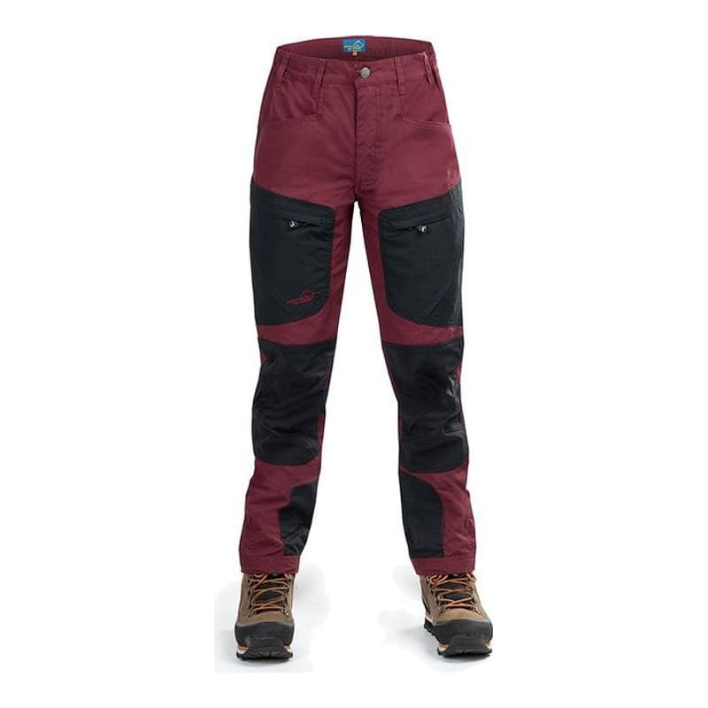Hose Active Stretch Damen, kurz Burgundy