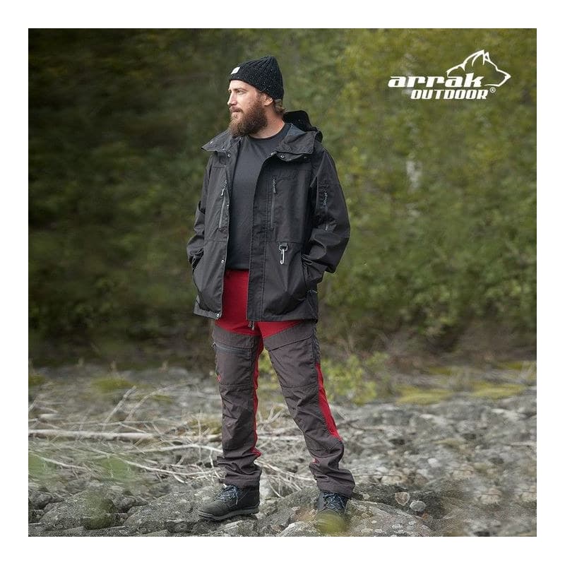 Hose Hybrid Herren Dunkelrot