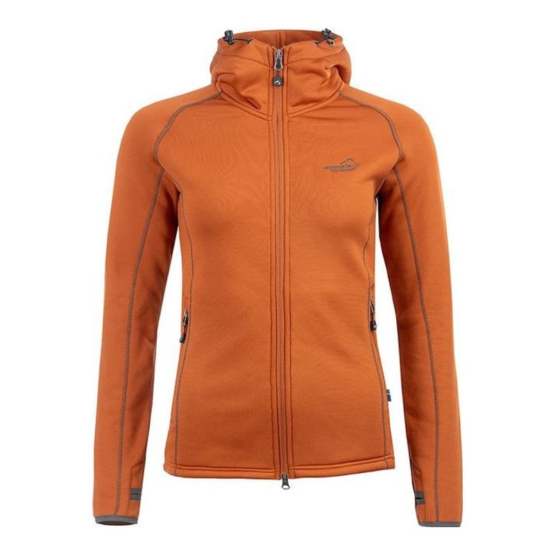 Kapuzenpullover Powerfleece Damen Burnt Orange