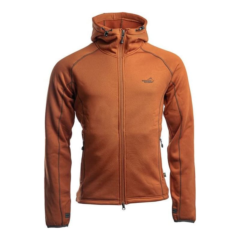 Kapuzenpullover Powerfleece Herren Burnt Orange