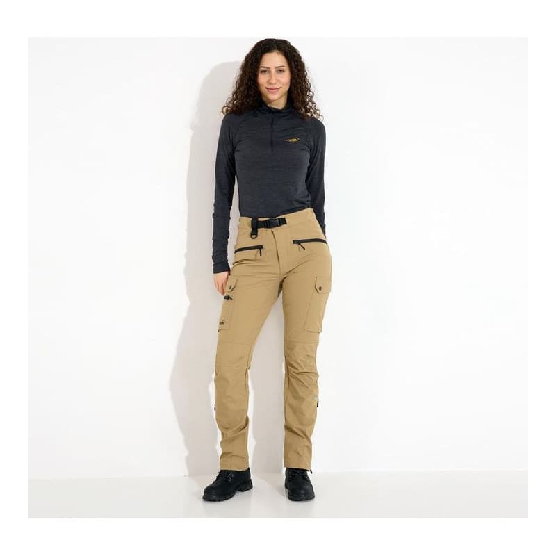 Motion Flex Hose Damen Lang Khaki