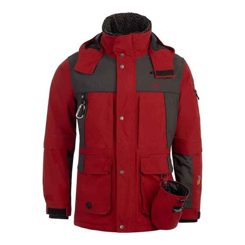 Original Jacke Herren Rot/Anthrazit