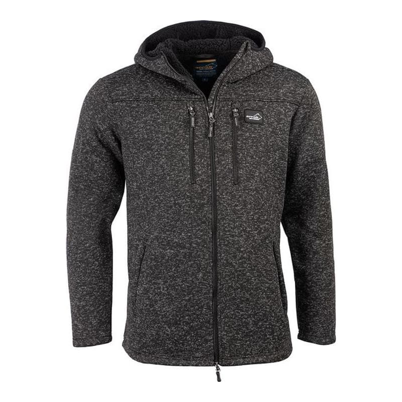 Pilefleece Hood Schwarz Herren