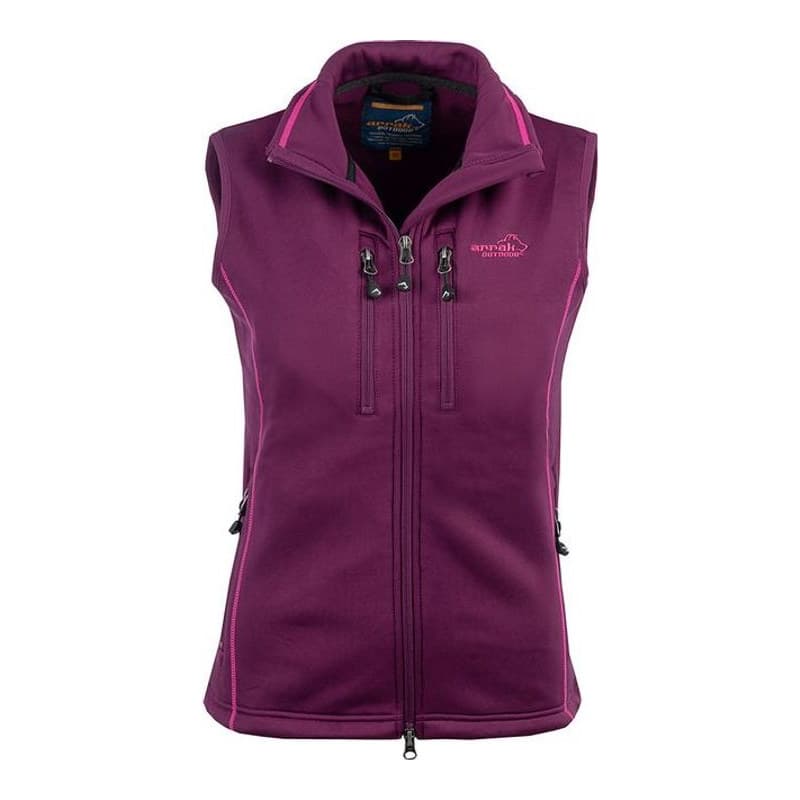 Power Fleece Weste Damen Fuchsia
