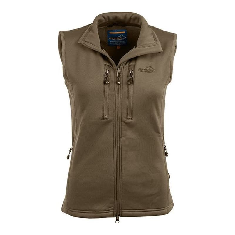 Power Fleece Weste Damen Olivengrün